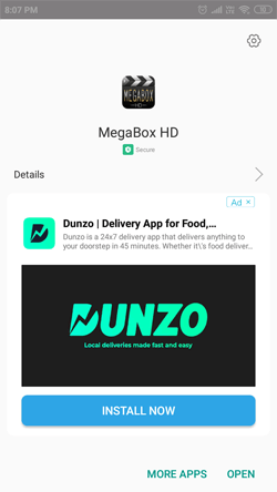 Install MegaBox HD on Android Smartphones